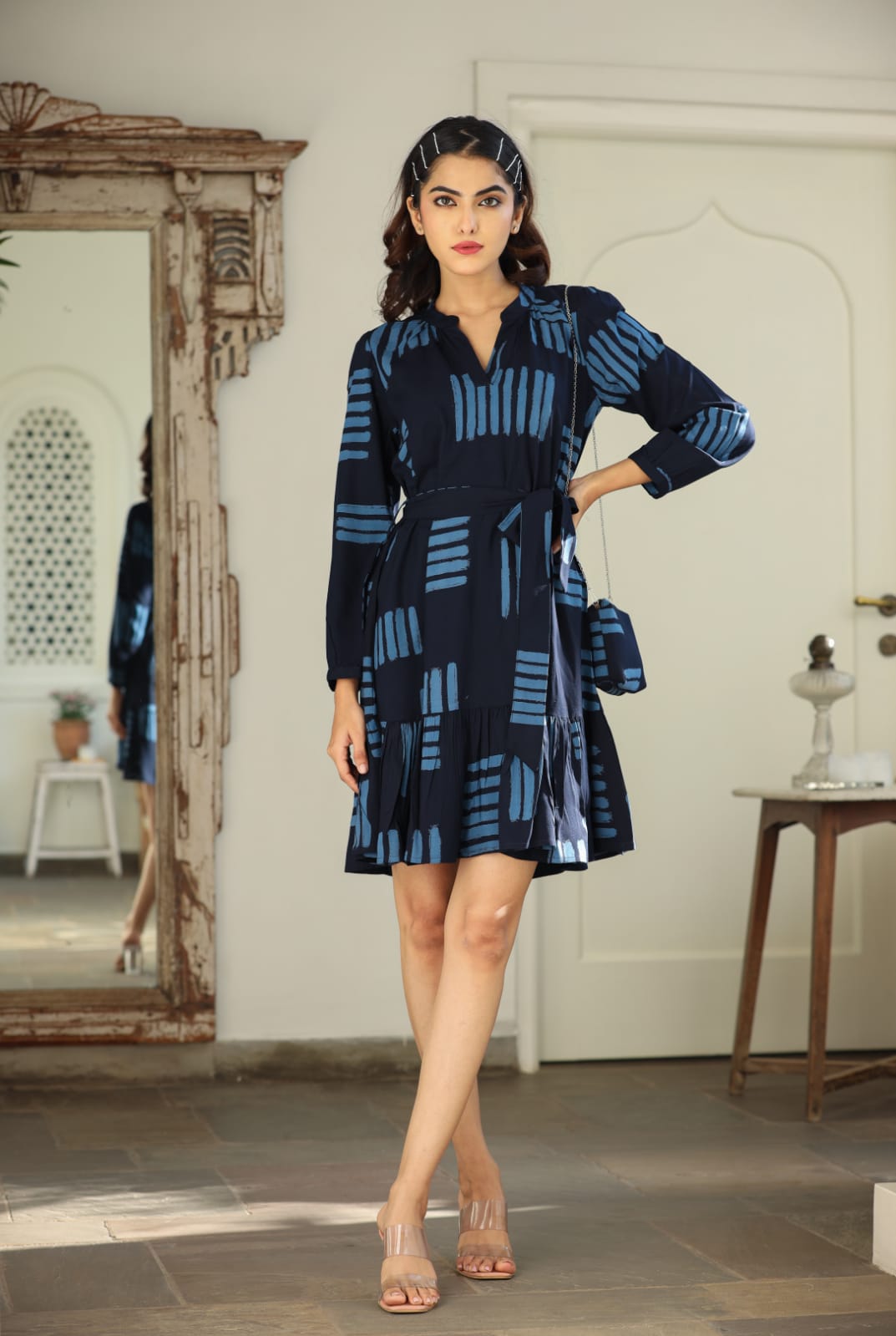 Story Printed Short Party Wear Kurtis Catalog